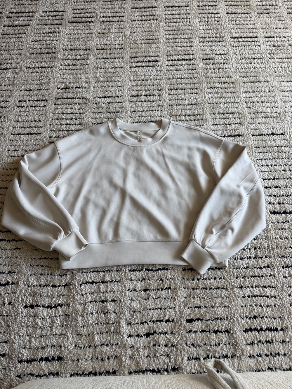 Lululemon softstreme crewneck oversized pullover cream